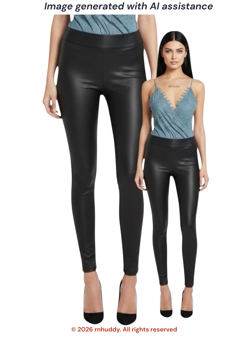 Express M black faux leather leggings